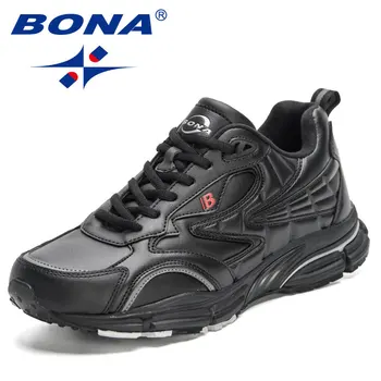 BONA: Os Sapatos de Corrida Masculinos Mais Populares de 2023 13 BONA 2023 New Designers Athletic Shoe Men Casual Sneakers High Quality Light Breathable Sport Man Footwear Popular Running Shoes