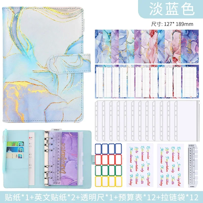 

Zipper For Money Binder ing Planner Colorful Organizer Envelopes Envelopescash Budget Marble