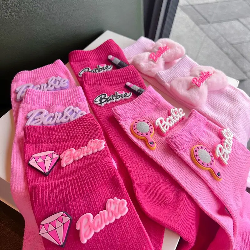 3D Barbie Socks Cute Pink Girls Autumn Winter Fashion Personality High Quality Women Socks Kawaii Outfit Accessories Gifts
3D Barbie Socks Cute Pink Girls Autumn Winter Fashion Personality High Quality Women Socks Kawaii Outfit Accessories Gifts