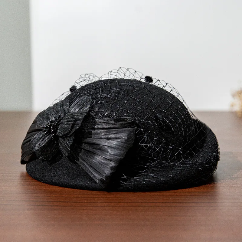 Noble Wool Fedoras Hat For Women Hat Fashion Bow-Knot Cap Vintage Elegant Female Cap Brand Soft Girls Chapeu Gauze Formal Hat
Noble Wool Fedoras Hat For Women Hat Fashion Bow-Knot Cap Vintage Elegant Female Cap Brand Soft Girls Chapeu Gauze Formal Hat