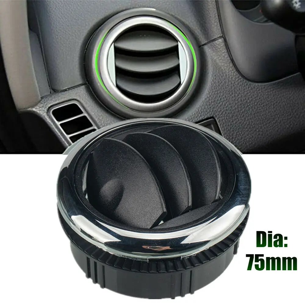 Round Air Outlet Vent Conditioning Dashboard For RV Bus Car Boat Knob Style Replacement 75mm AC Accessories Black
Round Air Outlet Vent Conditioning Dashboard For RV Bus Car Boat Knob Style Replacement 75mm AC Accessories Black