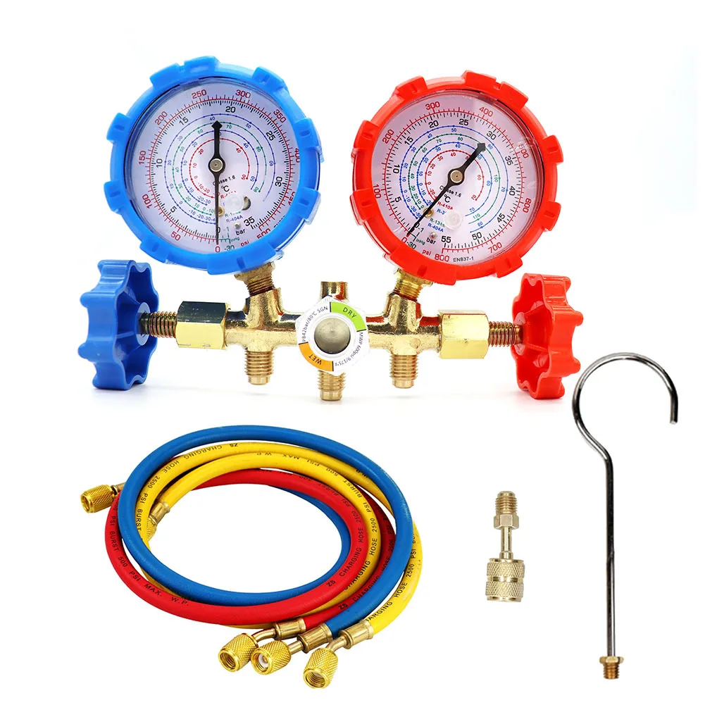 Perfect for HVAC AC Refrigeration Service Complete Set with Hoses and Adapter Durable and Reliable Construction
Perfect for HVAC AC Refrigeration Service Complete Set with Hoses and Adapter Durable and Reliable Construction