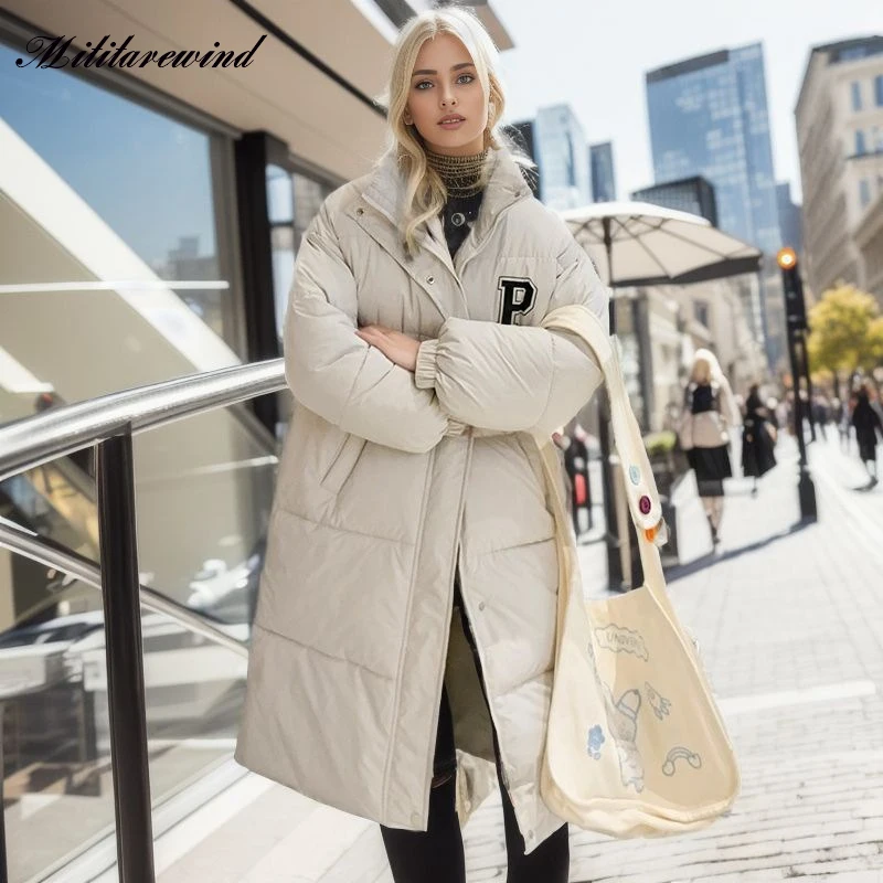 Winter Autumn Winter X Long Parka Women Thicken Warm Down Cotton Stand Collar Casual Loose Streetwear Windproof Puffer Snow Coat
Winter Autumn Winter X Long Parka Women Thicken Warm Down Cotton Stand Collar Casual Loose Streetwear Windproof Puffer Snow Coat