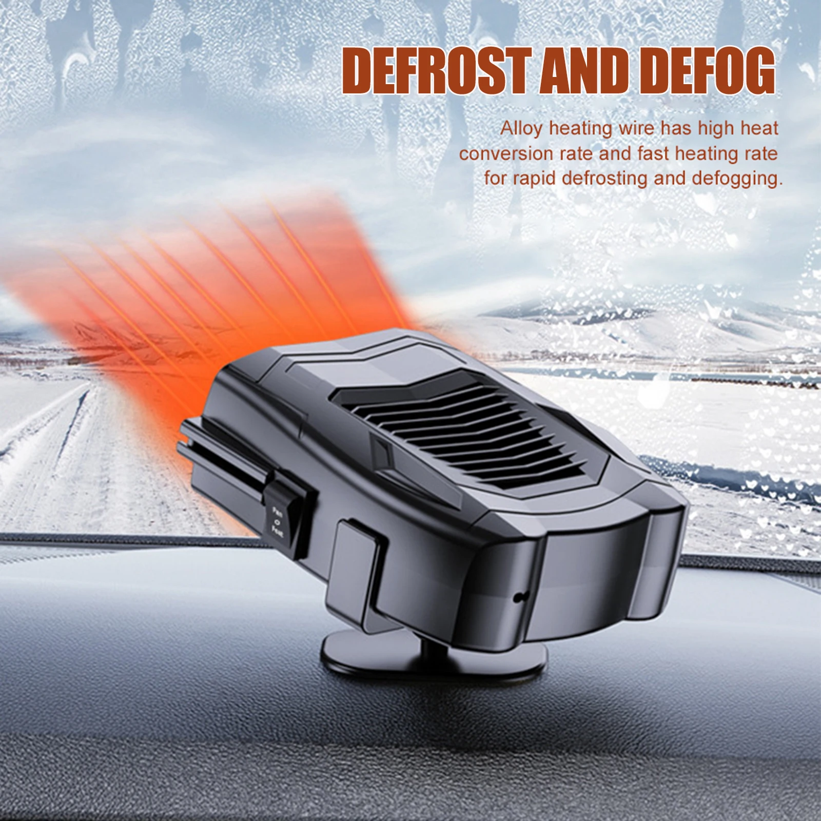 12V Car Electric Heater Demister Defroster 150W Heating Fan Portable Car Heating Fan 360 Degree Rotation Automobile Accessories 12V Car Electric Heater Demister Defroster 150W Heating Fan Portable Car Heating Fan 360 Degree Rotation Automobile Accessories