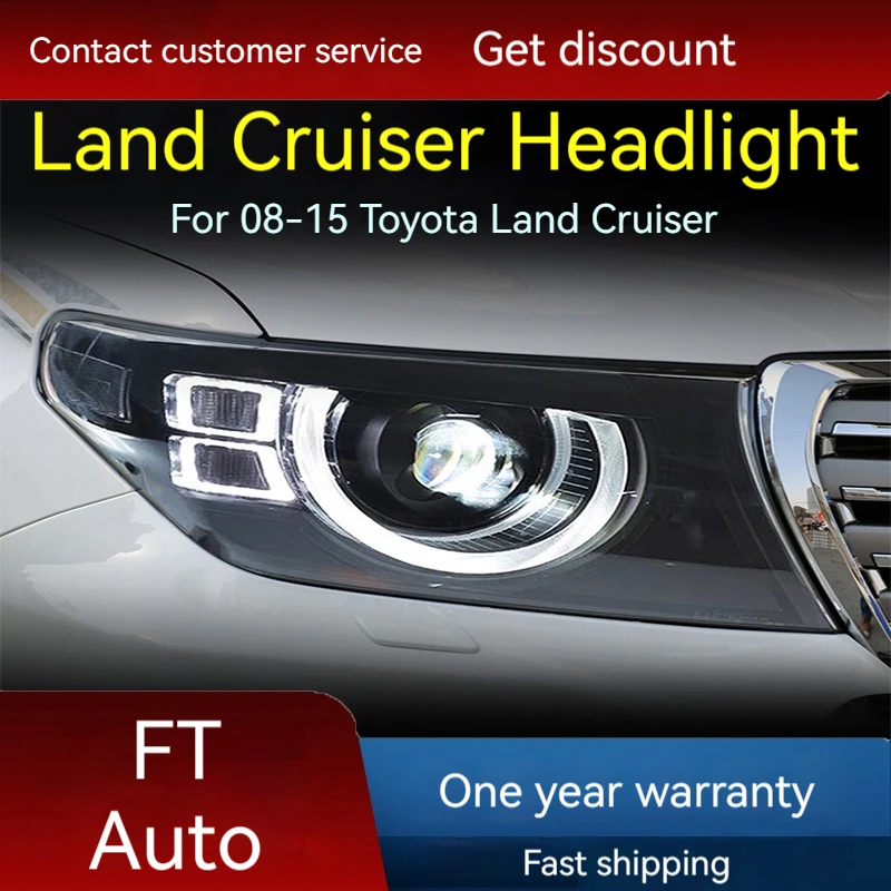 Car lights For 07-15 model Land Cruiser headlight assembly modification LED lens guard model daytime running light turn signal
Car lights For 07-15 model Land Cruiser headlight assembly modification LED lens guard model daytime running light turn signal