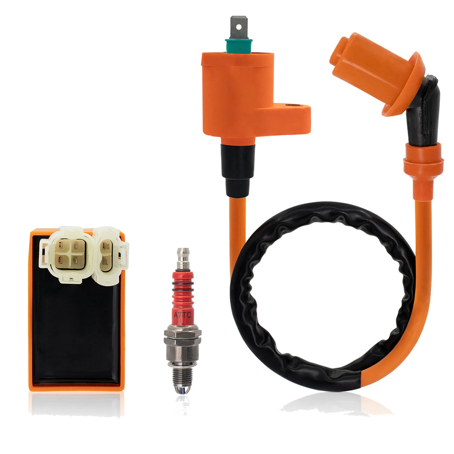 Racing CDI Box Ignition Coil Spark Plug Kit for HONDA ATC XR CRF TRX 50Cc 70Cc 90Cc
Racing CDI Box Ignition Coil Spark Plug Kit for HONDA ATC XR CRF TRX 50Cc 70Cc 90Cc