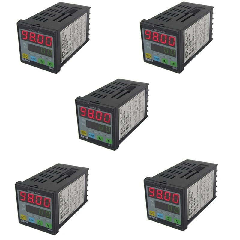5X MYPIN 4 Digital Counter Length Counter Length Meter Multi-Functional Intelligent 90-260V AC/DC Preset Relay Output
5X MYPIN 4 Digital Counter Length Counter Length Meter Multi-Functional Intelligent 90-260V AC/DC Preset Relay Output
