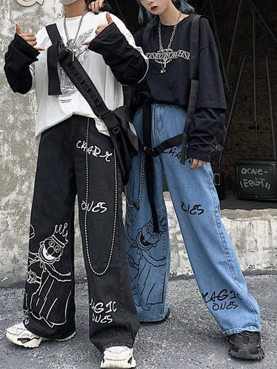 Summer Vintage Jeans Woman Long Trousers Cowboy Female Oversized Streetwear Cartoon Print Pants Harajuku Amine Pants Female
Summer Vintage Jeans Woman Long Trousers Cowboy Female Oversized Streetwear Cartoon Print Pants Harajuku Amine Pants Female
