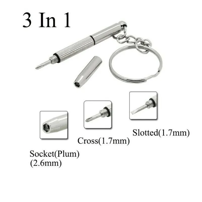 3In1 Glasses Screwdriver Eyeglass Screwdriver Watch Repair Kit With Keychain Portable Hand Tools Precision Screwdriver Hand Tool
3In1 Glasses Screwdriver Eyeglass Screwdriver Watch Repair Kit With Keychain Portable Hand Tools Precision Screwdriver Hand Tool