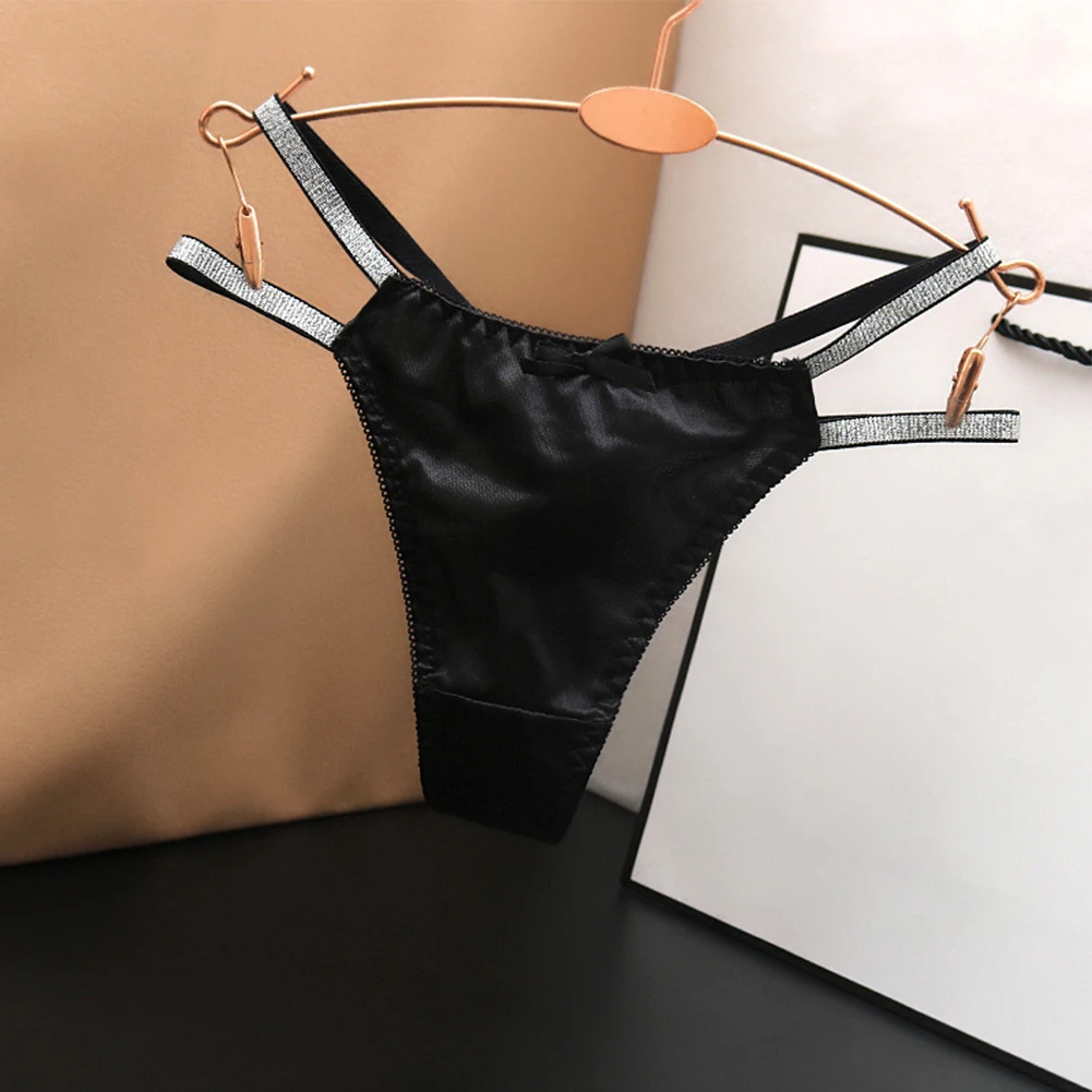 Women Breathable Satin Silky Hollowed Out T-Back G-String Low Waist Thongs Panties Lingerie Knickers Underwear Women's Thong
Women Breathable Satin Silky Hollowed Out T-Back G-String Low Waist Thongs Panties Lingerie Knickers Underwear Women's Thong