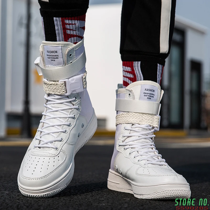 2022 Hot Sale Fashion High Top Buckle Lovers Breathable Casual Sneakers zapatillas Personality street style couple shoes
2022 Hot Sale Fashion High Top Buckle Lovers Breathable Casual Sneakers zapatillas Personality street style couple shoes