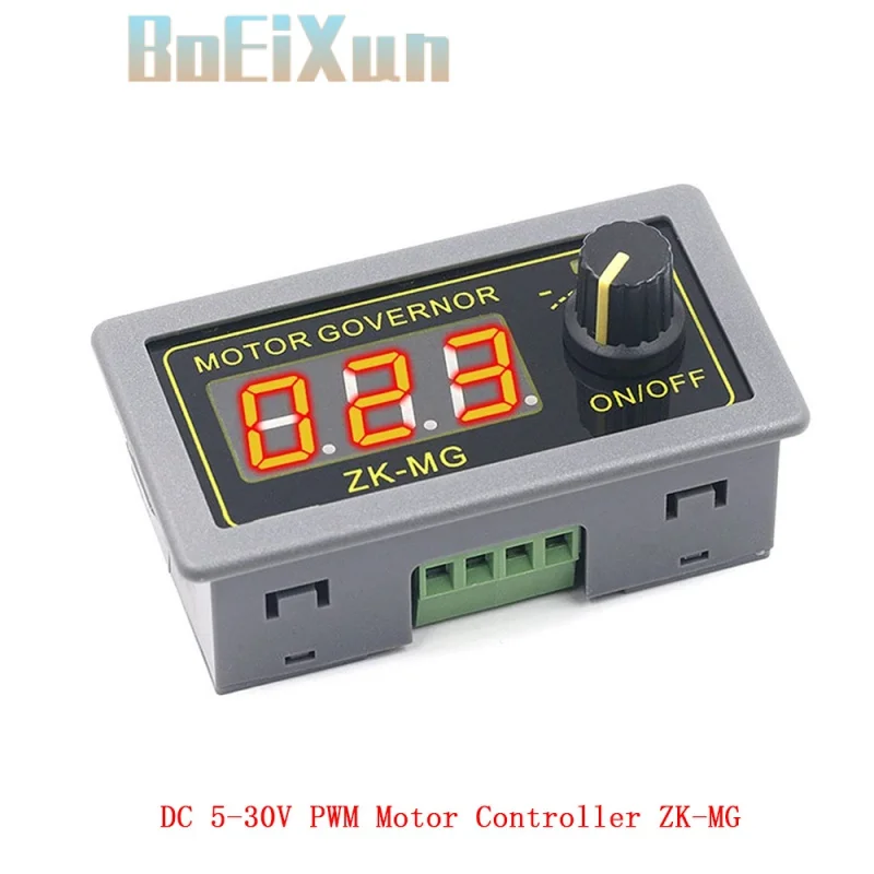 DC 5-30V 12V 24V 5A DC Motor Controller PWM Adjustable Speed Digital Display Encoder Duty Ratio Frequency MAX 15A ZK-MG
DC 5-30V 12V 24V 5A DC Motor Controller PWM Adjustable Speed Digital Display Encoder Duty Ratio Frequency MAX 15A ZK-MG