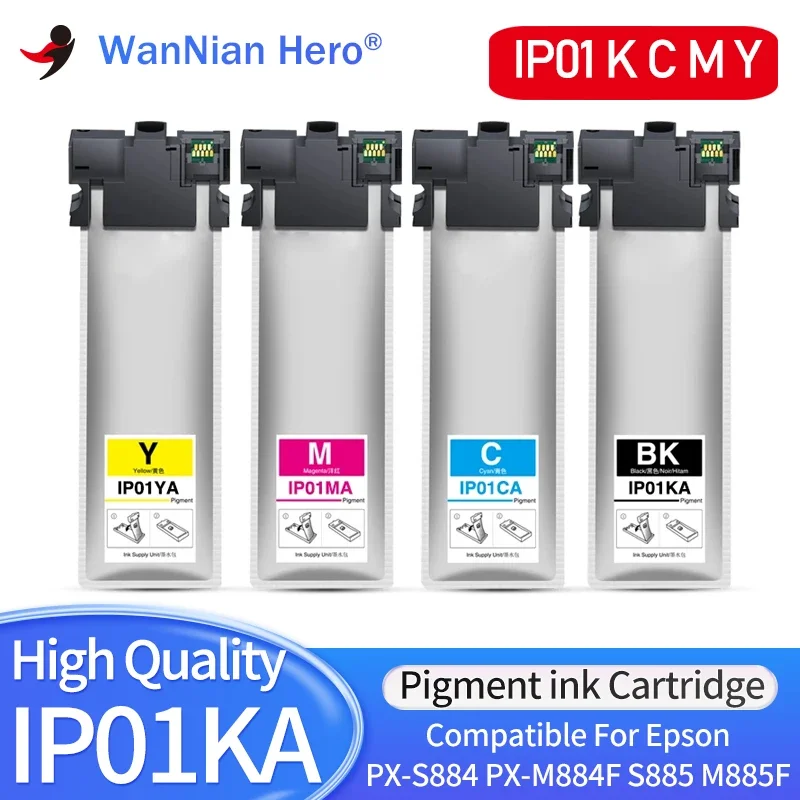 Японский совместимый картридж с пигментными чернилами для Epson IP01KA IP01CA IP01MA IP01YA
Японский совместимый картридж с пигментными чернилами для Epson IP01KA IP01CA IP01MA IP01YA