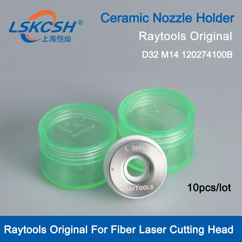 

LSKCSH 10Pcs/Lot Fiber Laser Ceramic Raytools Original Dia.32mm 120274100B Nozzle Holder For Bodor Fiber Laser Cutting Head