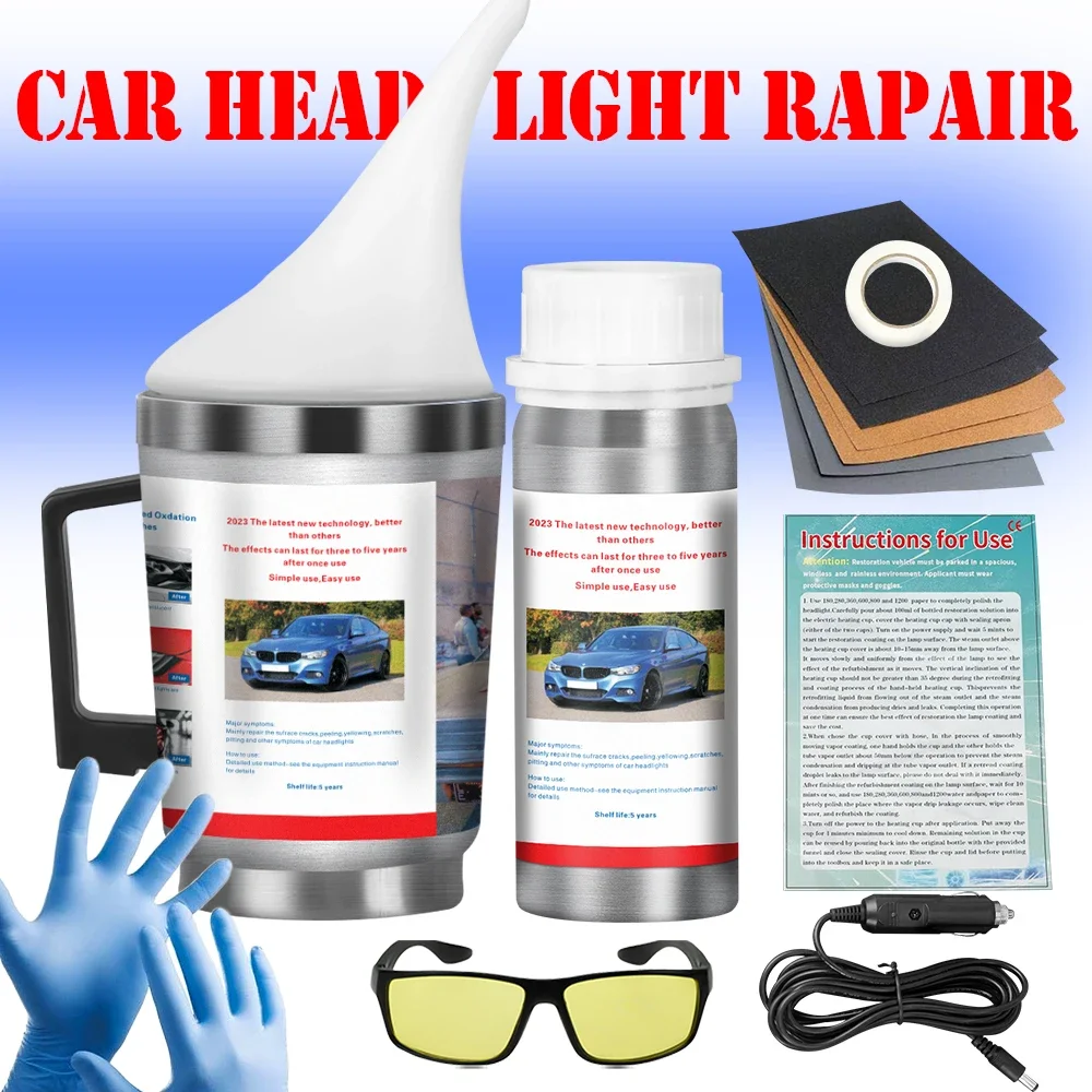 800ml Car Headlight Restoration Polish Kit Polish Car Headlights Liquid Polymer Faros Car Headlight Polishing Repair Kit
800ml Car Headlight Restoration Polish Kit Polish Car Headlights Liquid Polymer Faros Car Headlight Polishing Repair Kit