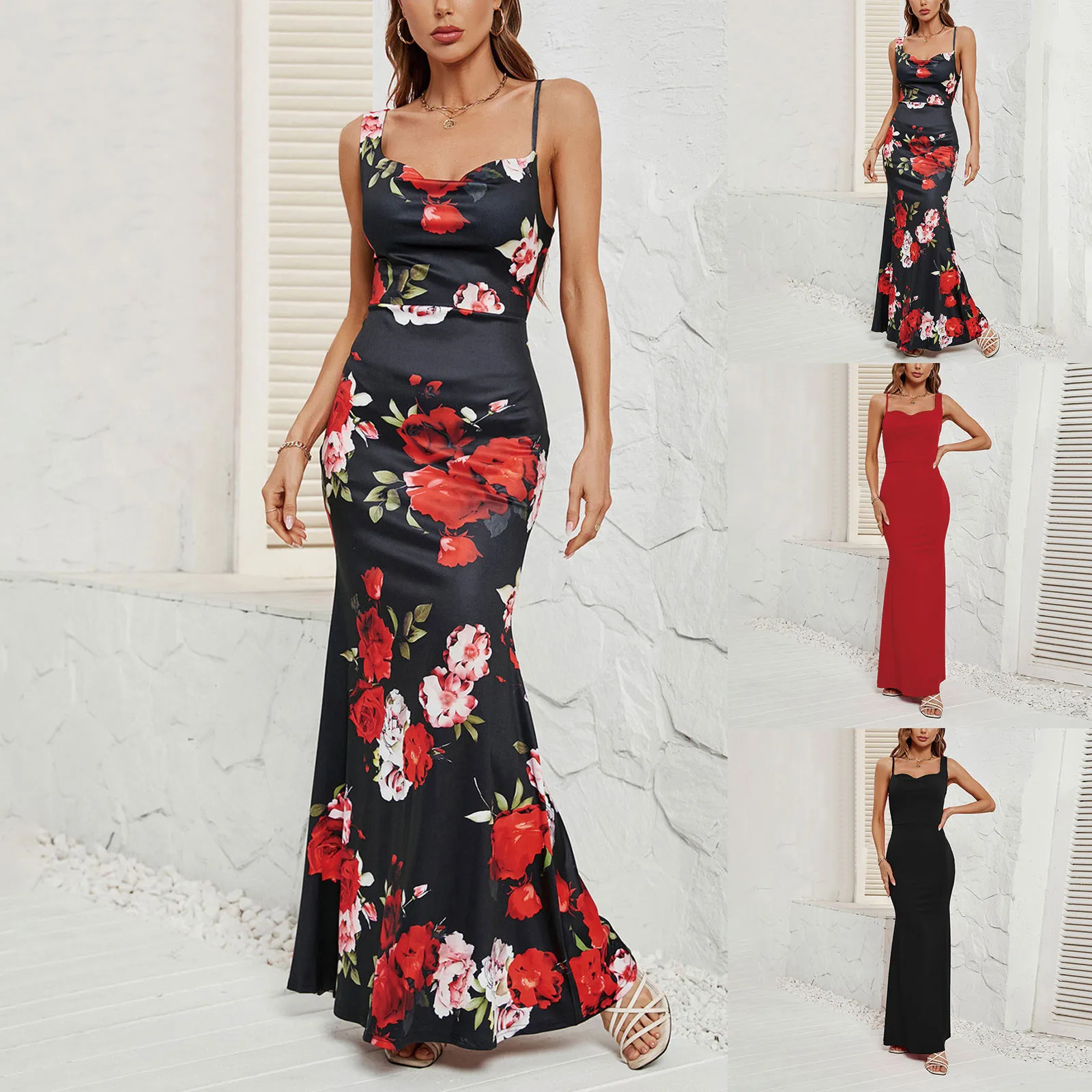 Women's Summer Fashionable Sexy Exposed Backpack Hip Temperament Halter Dresses Versatile Temperament Dress vestidos curtos
Women's Summer Fashionable Sexy Exposed Backpack Hip Temperament Halter Dresses Versatile Temperament Dress vestidos curtos