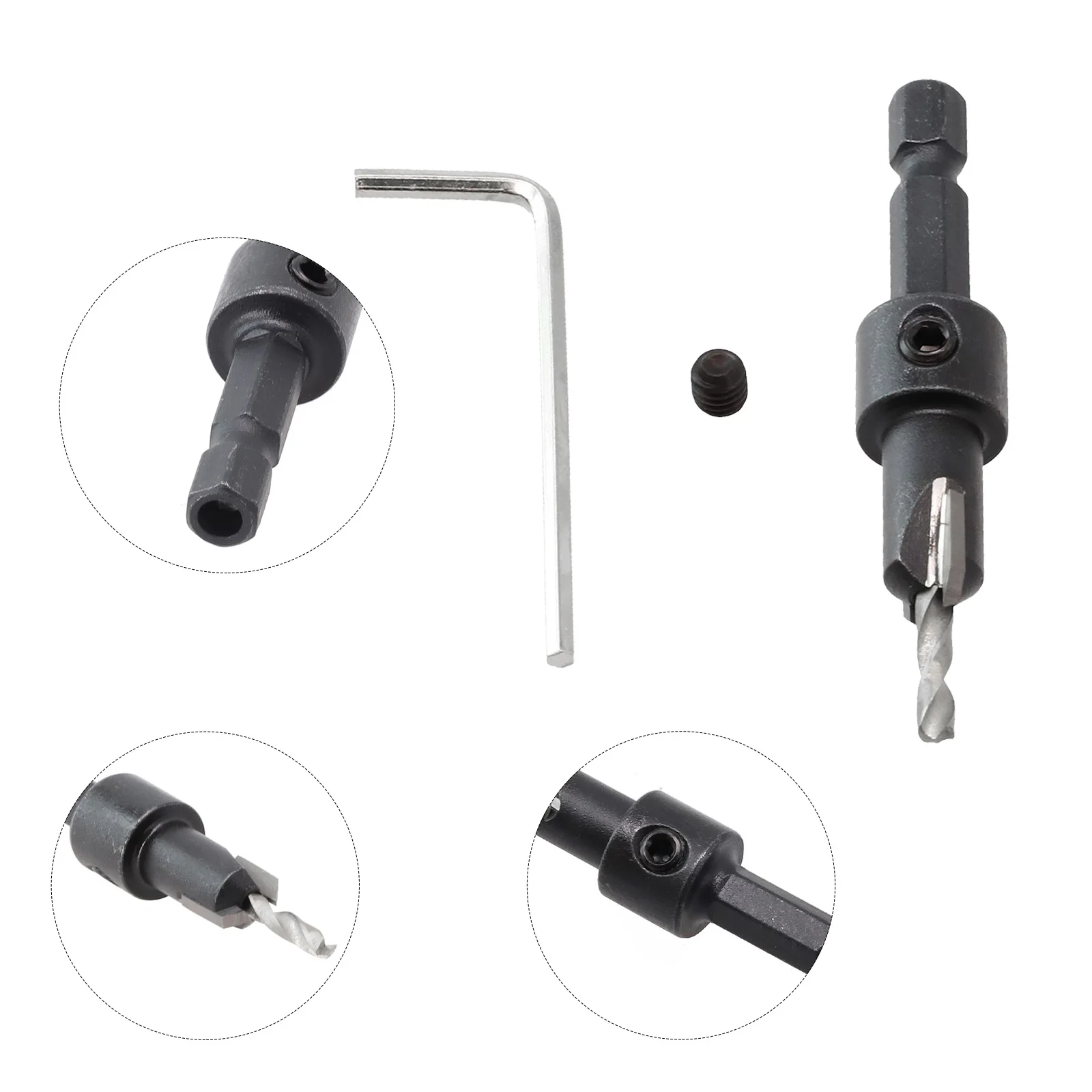 1pc 1/4 Hex Hex Shank Countersink Drill Bit Step Drill Bit Countersink Router Bit Screw Extractor For Woodworking Drilling
1pc 1/4 Hex Hex Shank Countersink Drill Bit Step Drill Bit Countersink Router Bit Screw Extractor For Woodworking Drilling