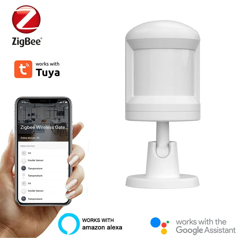 

Tuya PIR Sensor Smart Human Motion Movement Wireless Infrared Detector Smart Life Security Alarm Via Home Alexa