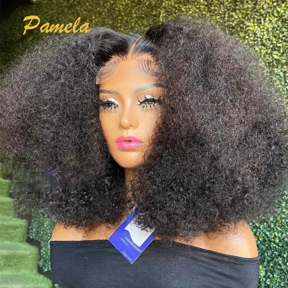 Brazilian Kinky Curly Wear and Go Human Hair Glueless Wigs Short Bob 250% Density 13x4 Transparent Lace Frontal Wigs For Women
Brazilian Kinky Curly Wear and Go Human Hair Glueless Wigs Short Bob 250% Density 13x4 Transparent Lace Frontal Wigs For Women
