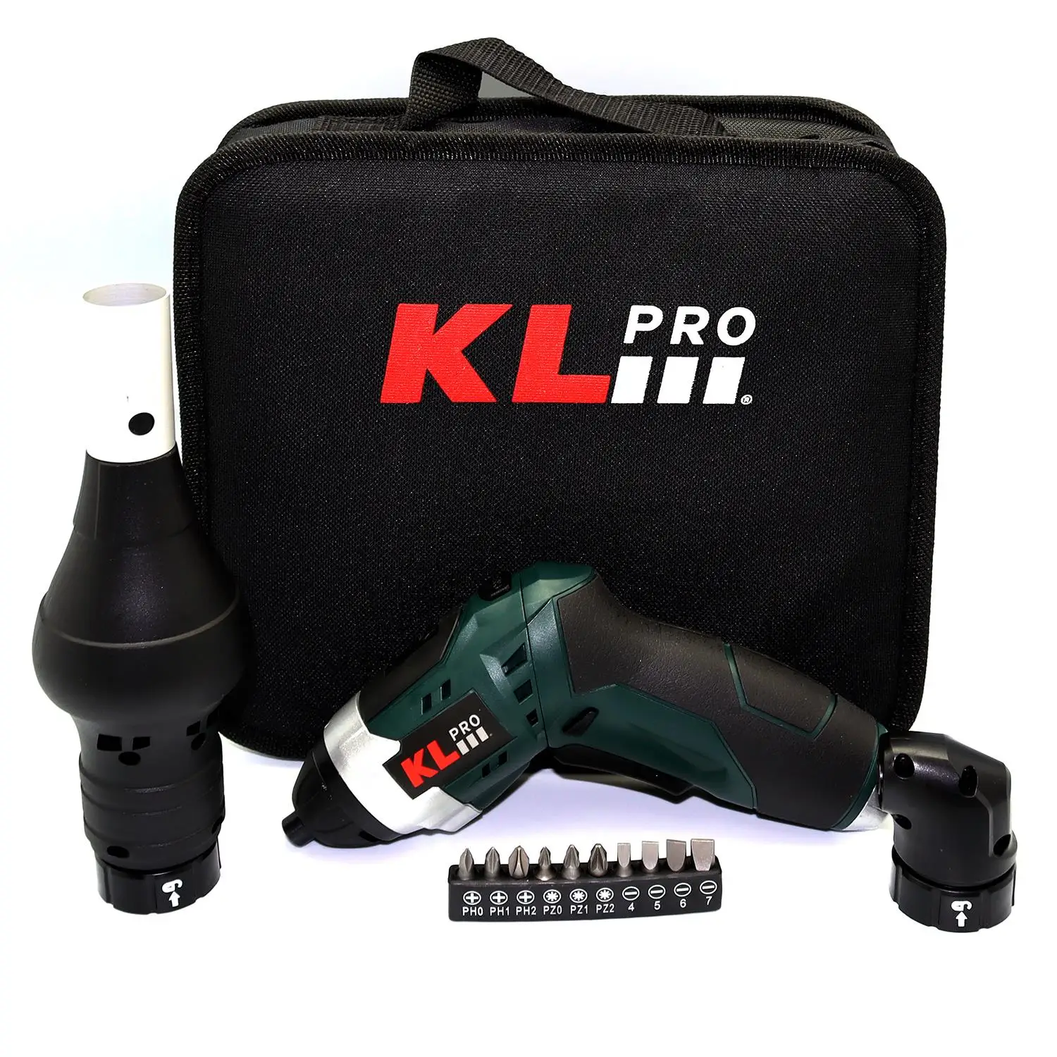 KLPRO KLNM3413 3.6Volt /1,3Ah Li-ion Rechargeable Screwdriver + Corner Adapter + Barbecue Bracket
KLPRO KLNM3413 3.6Volt /1,3Ah Li-ion Rechargeable Screwdriver + Corner Adapter + Barbecue Bracket