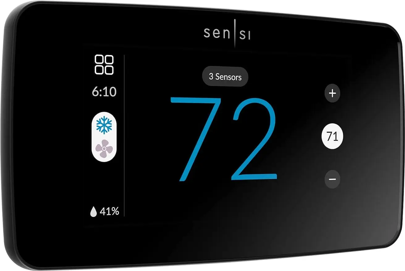 

Sensi Touch 2 Smart Thermostat with Touchscreen Color Display, Programmable, Wi-Fi, Data Privacy, Mobile App, Easy DIY,