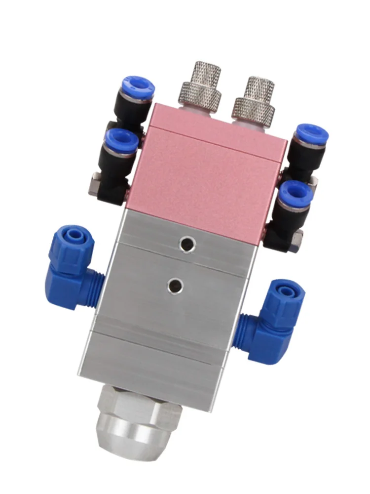 MY118 High Flow AB Dual Liquid Dispensing Valve Dual Cylinder Independent Micro Adjustment Glue
MY118 High Flow AB Dual Liquid Dispensing Valve Dual Cylinder Independent Micro Adjustment Glue