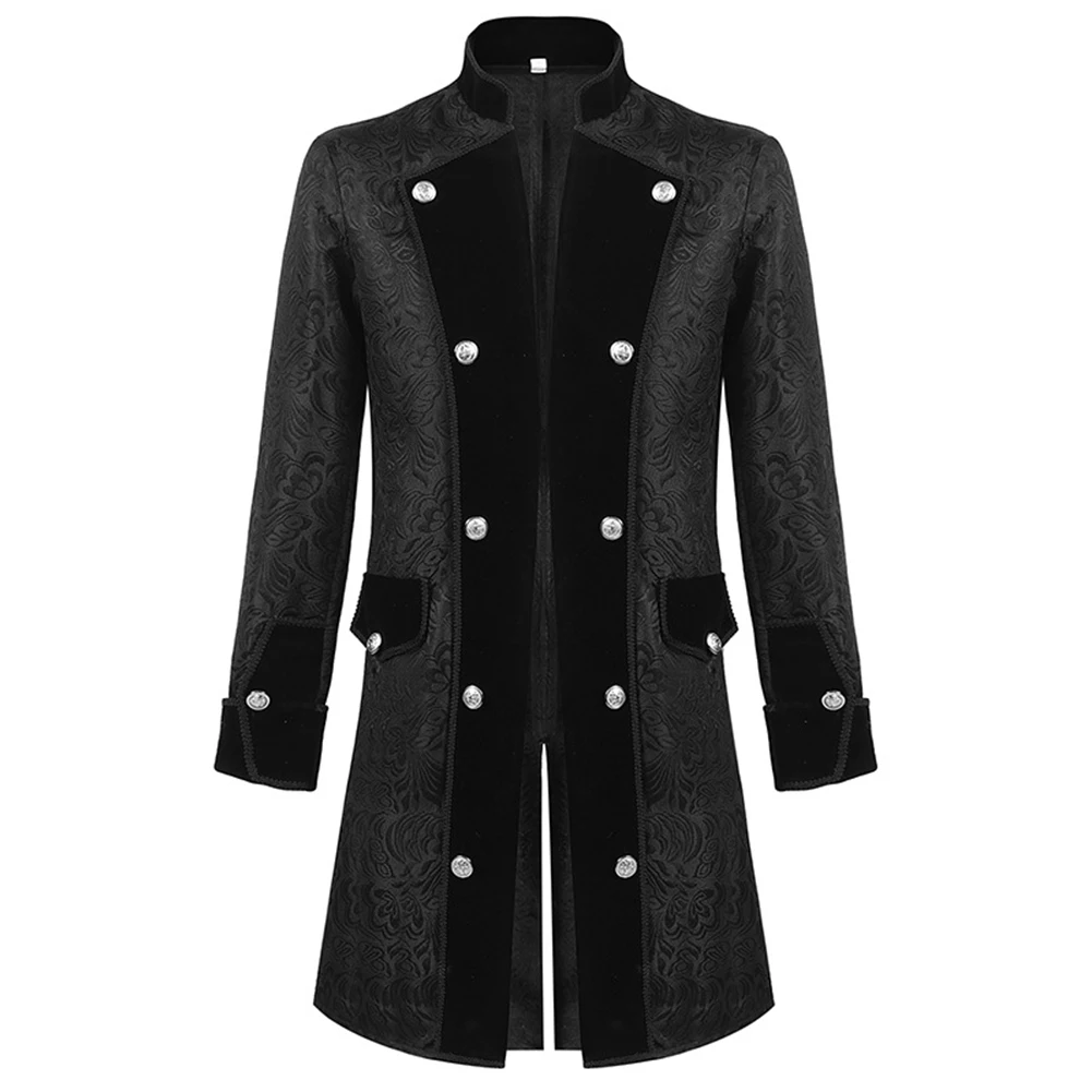 Man Jacket Coat Contrasting Coat Jacket Tailcoat Long Sleeve Medieval Cosplay Costume Vintage Steampunk For Man
Man Jacket Coat Contrasting Coat Jacket Tailcoat Long Sleeve Medieval Cosplay Costume Vintage Steampunk For Man