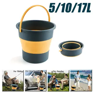 Collapsible Buckets 15/5/10L Mop Cleaning Bucket with Handle