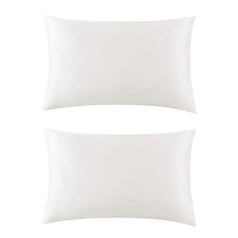 2X Both Sides Natural Pure Mulberry Silk Pillowcase For Hair And Skin, 600 Thread Count 50X75cm-Ivory White
2X Both Sides Natural Pure Mulberry Silk Pillowcase For Hair And Skin, 600 Thread Count 50X75cm-Ivory White