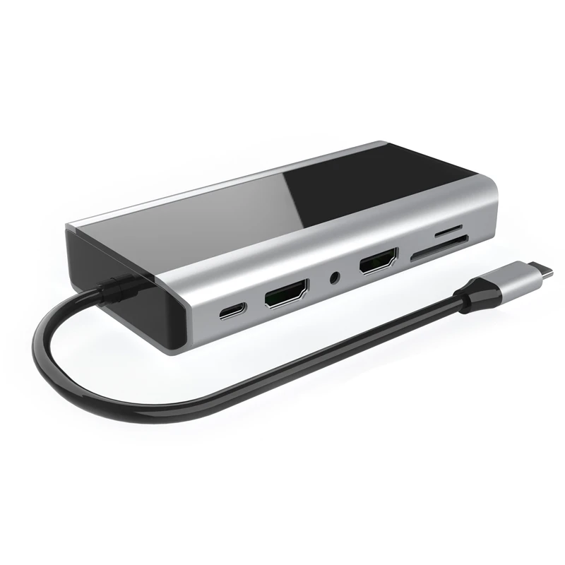 USB-концентратор 14 в 1, совместимый с устройствами на базе Android, Windows, Type-C, USB 2,0, порты USB, порты VGA, LAN, SD-карты
USB-концентратор 14 в 1, совместимый с устройствами на базе Android, Windows, Type-C, USB 2,0, порты USB, порты VGA, LAN, SD-карты