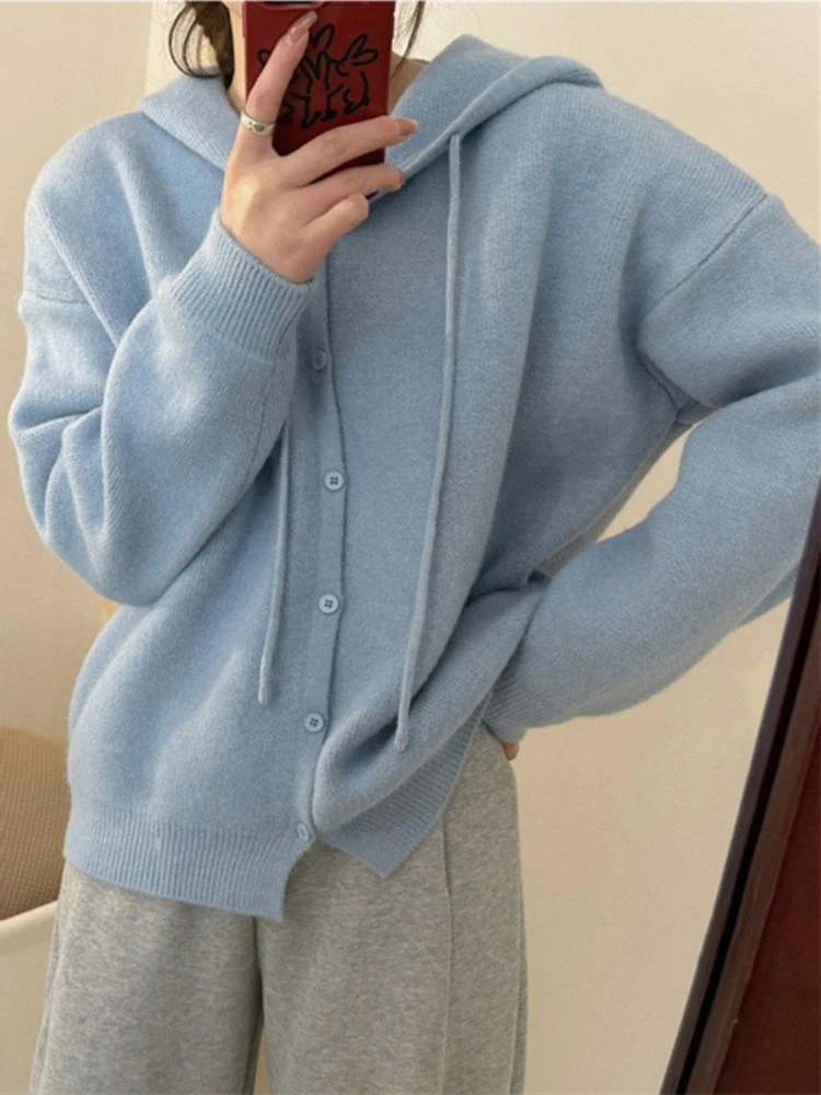 Knitted Cardigan 2023 Autumn Winter Vintage Long Sleeve Hooded Sweaters Coats Casual Women Clothing Korean Fashion Streetwear
Knitted Cardigan 2023 Autumn Winter Vintage Long Sleeve Hooded Sweaters Coats Casual Women Clothing Korean Fashion Streetwear