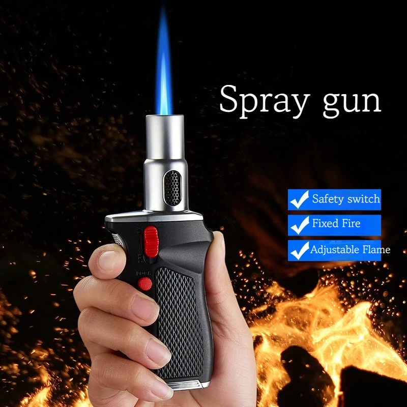 New Large Firepower Welding Spray Gun Adjustable Flame Flamethrower Outdoor Kitchen Barbecue Baking Special Inflatable Igniter
New Large Firepower Welding Spray Gun Adjustable Flame Flamethrower Outdoor Kitchen Barbecue Baking Special Inflatable Igniter