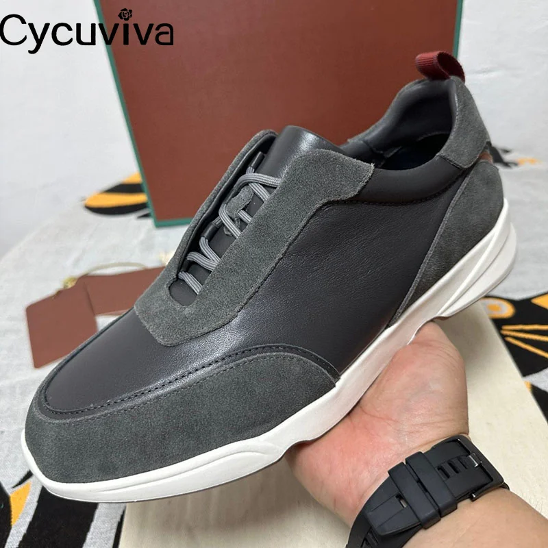 Hot Platform Lace Up Sneakers Men Suede Leather Patchwork Flat Casual Shoes For Men Autumn Designer Brand Vacation Walking Shoes
Hot Platform Lace Up Sneakers Men Suede Leather Patchwork Flat Casual Shoes For Men Autumn Designer Brand Vacation Walking Shoes