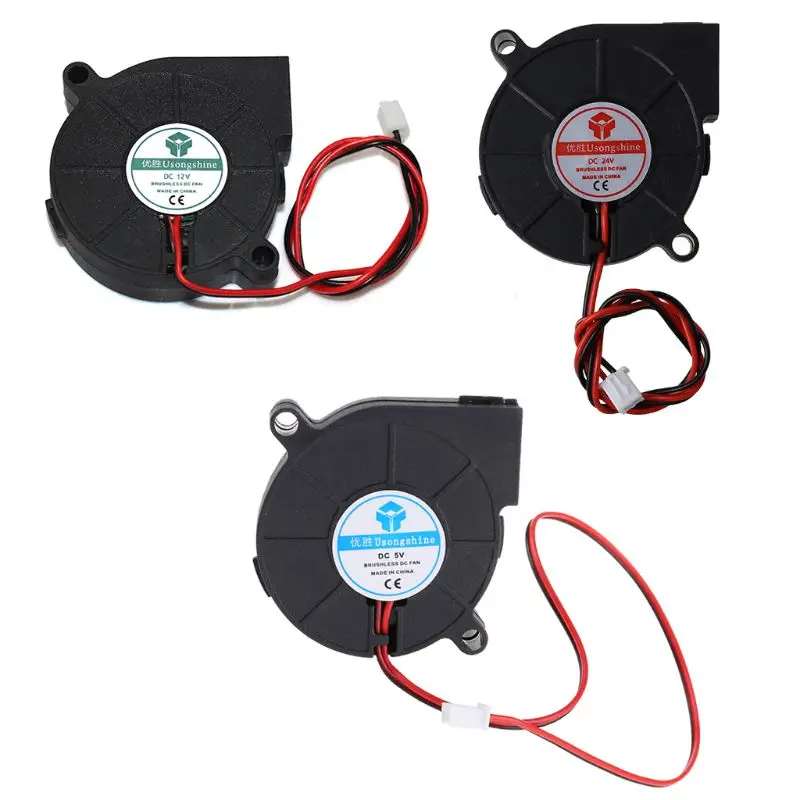 G5AA 1pc 5015 Oil Bearing Cooling Blower Fan for Dc 5V 12V 24V 0.15A with 2 Pin Conne
G5AA 1pc 5015 Oil Bearing Cooling Blower Fan for Dc 5V 12V 24V 0.15A with 2 Pin Conne
