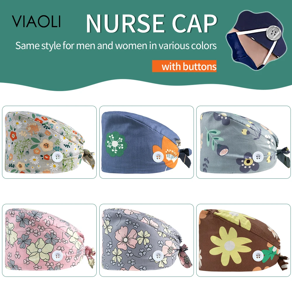 Wholesale Price Hospital Surgical Caps Floral Printed Scrub Cap Multicolor Nursing Work Hats Safety Supplies Medical Accessories
Wholesale Price Hospital Surgical Caps Floral Printed Scrub Cap Multicolor Nursing Work Hats Safety Supplies Medical Accessories