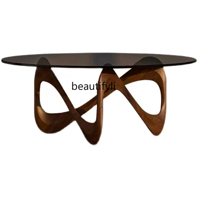 HJ Tempered Glass Coffee Table Tea Table Sofa Combination Simple Tea Zhuo 
HJ Tempered Glass Coffee Table Tea Table Sofa Combination Simple Tea Zhuo