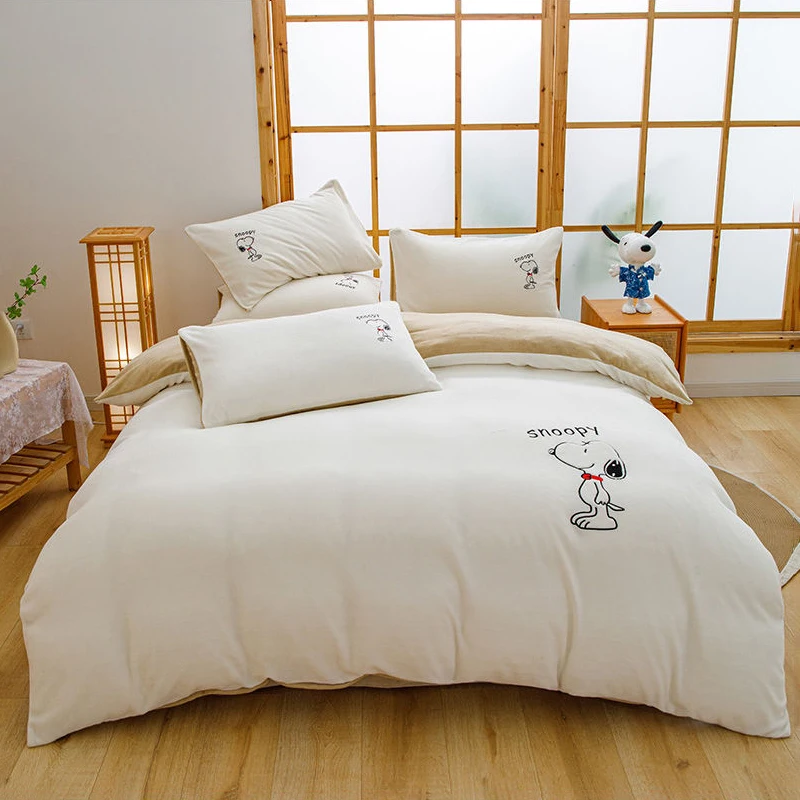 Snoopy Quilt Cover Milk Velvet Anime Cartoon Winter Thickened Quilt Cover Students Dormitory Double-Sided Velvet Quilt Cover
Snoopy Quilt Cover Milk Velvet Anime Cartoon Winter Thickened Quilt Cover Students Dormitory Double-Sided Velvet Quilt Cover