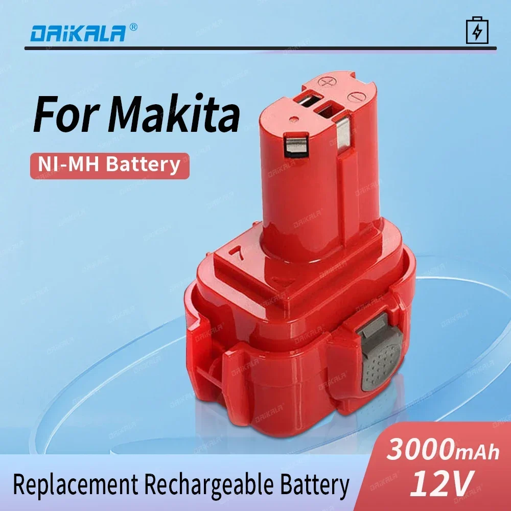 

12V Battery For Makita PA12 Ni-Mh Battery For Makita 1200 1220 1201 1222 1233SA/B1235 192681-5 4000mAh Power Tool Batteries