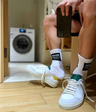 Men's Socks Sports Street Tube Bottom Thickening Sports Basketball Black and White Letters Cotton Socks
Men's Socks Sports Street Tube Bottom Thickening Sports Basketball Black and White Letters Cotton Socks