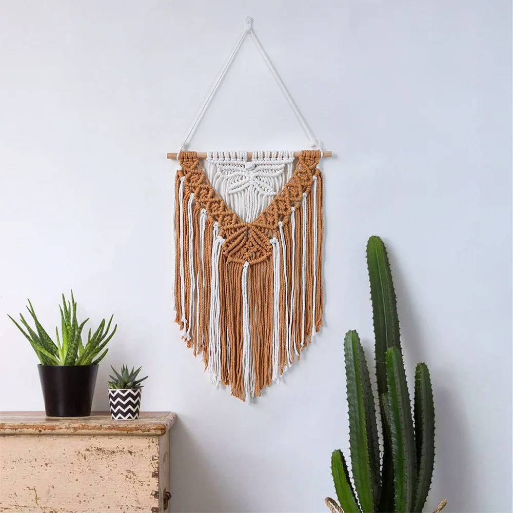 Wooden Bead Macrame Wall Art - Boho Nursery Décor & Girls Bedroom Gift for Birthday & Christmas 2 S77770dc02ff14cb28a7bd35e3679e5b0u