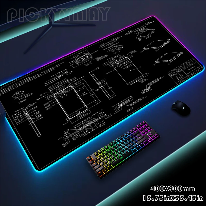 Design Backlight Gaming Mousepad Desk Pad RGB Gamer Mousepads Mouse Pad LED Non-Slip Rubber Mouse Mat Popular Keyboard Mats 
Design Backlight Gaming Mousepad Desk Pad RGB Gamer Mousepads Mouse Pad LED Non-Slip Rubber Mouse Mat Popular Keyboard Mats
