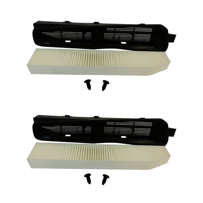 

2X Cabin Air Housing And Filter Kit 82208300 Fit For Jeep Grand Cherokee 1999-2010