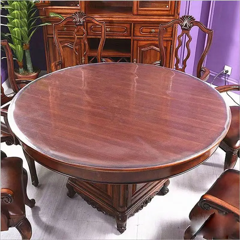 Round Tablecloth Decor Transparent Soft Glass Table Mat PVC Waterproof Oilproof Plate Living Room Kitchen Table Cloth Home
Round Tablecloth Decor Transparent Soft Glass Table Mat PVC Waterproof Oilproof Plate Living Room Kitchen Table Cloth Home
