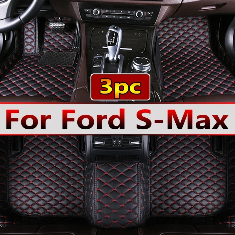 

Автомобильные коврики для Ford S-Max MK1 2006 ~ 2014, 7-местные коврики с защитой от грязи, полный комплект, водонепроницаемые напольные коврики, Нескользящие коврики, автомобильные аксессуары