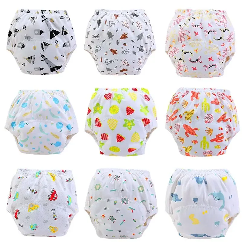 

25Pc/Lot Baby Diapers Reusable Cloth Nappies Waterproof Newborn Cotton Diaper Cover for Children Training Pants
