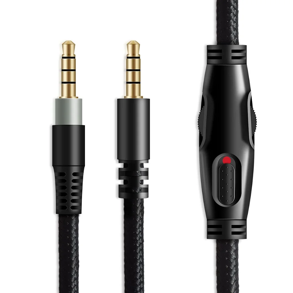 Braided Replacement Cable Extension Cord With Volume Control Mic Mute For Kingston HyperX Cloud Alpha Mix Gaming Headsets Braided Replacement Cable Extension Cord With Volume Control Mic Mute For Kingston HyperX Cloud Alpha Mix Gaming Headsets