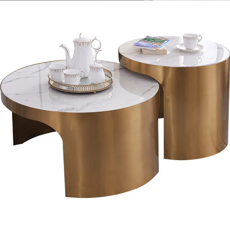 Modern Luxury Marble Stainless Steel Apartment Living Room Simple Round Coffee Table Combination
Modern Luxury Marble Stainless Steel Apartment Living Room Simple Round Coffee Table Combination