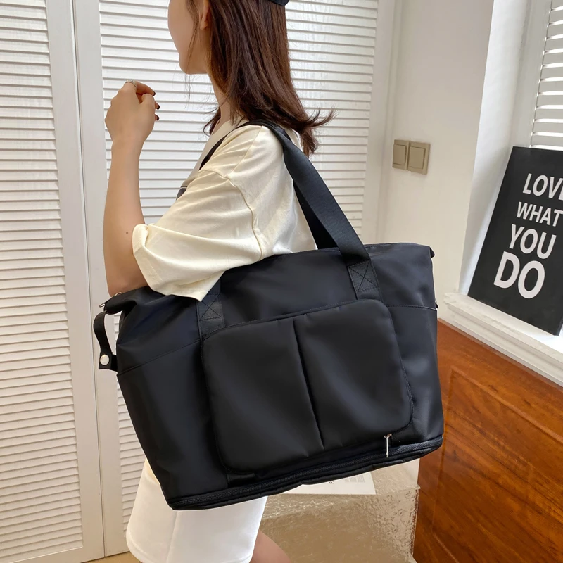 

Новейшие модные дизайнерские бренды для девочек, популярные повседневные женские сумки через плечо из ткани Оксфорд большого размера для покупок