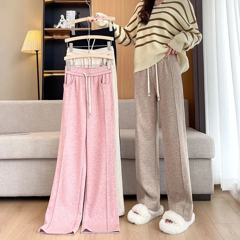 2023 Cashmere Wide Leg Pants Women'S Spring And Autumn New Loose Drape Casual Pants Versatile Narrow Floor Straight Pants 4XL
2023 Cashmere Wide Leg Pants Women'S Spring And Autumn New Loose Drape Casual Pants Versatile Narrow Floor Straight Pants 4XL