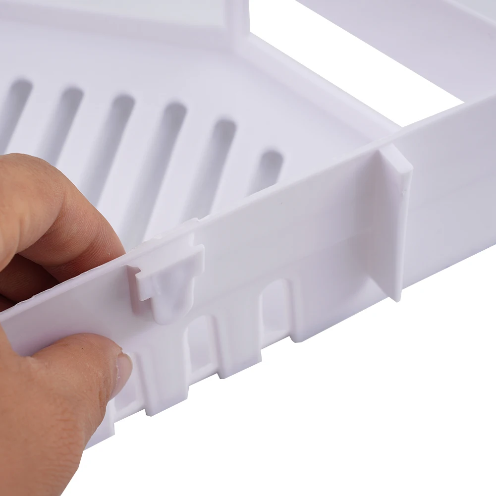 New Triangle Bathroom Shelf Organizer Shampoo Gel Storage Baskets Bathroom Corner Shower Rack Holder Parts Plastic
New Triangle Bathroom Shelf Organizer Shampoo Gel Storage Baskets Bathroom Corner Shower Rack Holder Parts Plastic